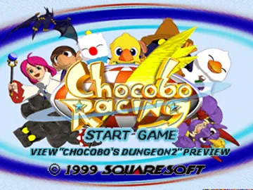 Chocobo Racing (US) screen shot title